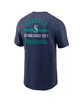 Nike Men's Navy Seattle Mariners 2-Hit T-Shirt