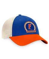 Top of the World Men's Royal Florida Gators Refined Trucker Adjustable Hat