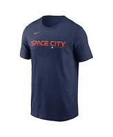 Nike Men's Alex Bregman Navy Houston Astros City Connect Fuse Name Number T-Shirt