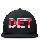 Fanatics Men's Black Detroit Red Wings Authentic Pro Rink Snapback Hat