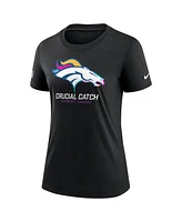 Nike Women's Black Denver Broncos 2024 Nfl Crucial Catch Tri-Blend T-Shirt