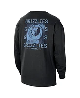 Nike Men's Black Memphis Grizzlies Courtside Oversized Long Sleeve T-Shirt