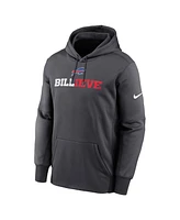 Nike Men's Anthracite Buffalo Bills Billieve Performance Fleece Pullover Hoodie