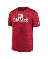 Nike Men's Red New York Giants Blitz Velocity Modern Performance T-Shirt