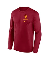 Nike Men's Cardinal Usc Trojans Primary Stack Legend Long Sleeve T-Shirt