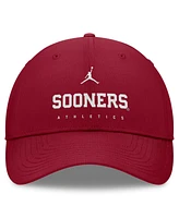 Jordan Men's Crimson Oklahoma Sooners 2024/25 On-Field Club Performance Adjustable Hat