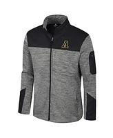 Colosseum Men's Gray/Black Appalachian State Mountaineers Guard Full-Zip Jacket