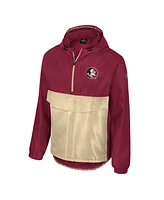 Colosseum Men's Garnet Florida State Seminoles Reloaded Anorak Half-Zip Jacket