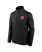 Fanatics Men's Black New Jersey Devils Authentic Pro Rink Fleece Full-Zip Jacket