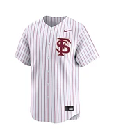 Nike Men's White Pinstripe Florida State Seminoles College Limited Baseball Jersey