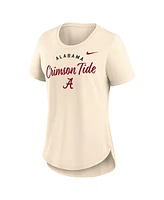 Nike Women's Tan Alabama Crimson Tide Script Logo Tri-Blend T-Shirt