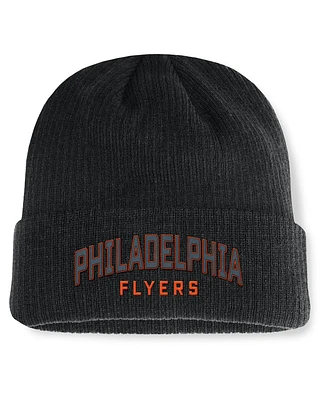 Fanatics Men's Black Philadelphia Flyers Andee Cuffed Beanie