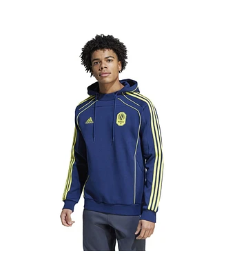 Adidas Men's Blue Nashville Sc 2025 Travel Pullover Hoodie