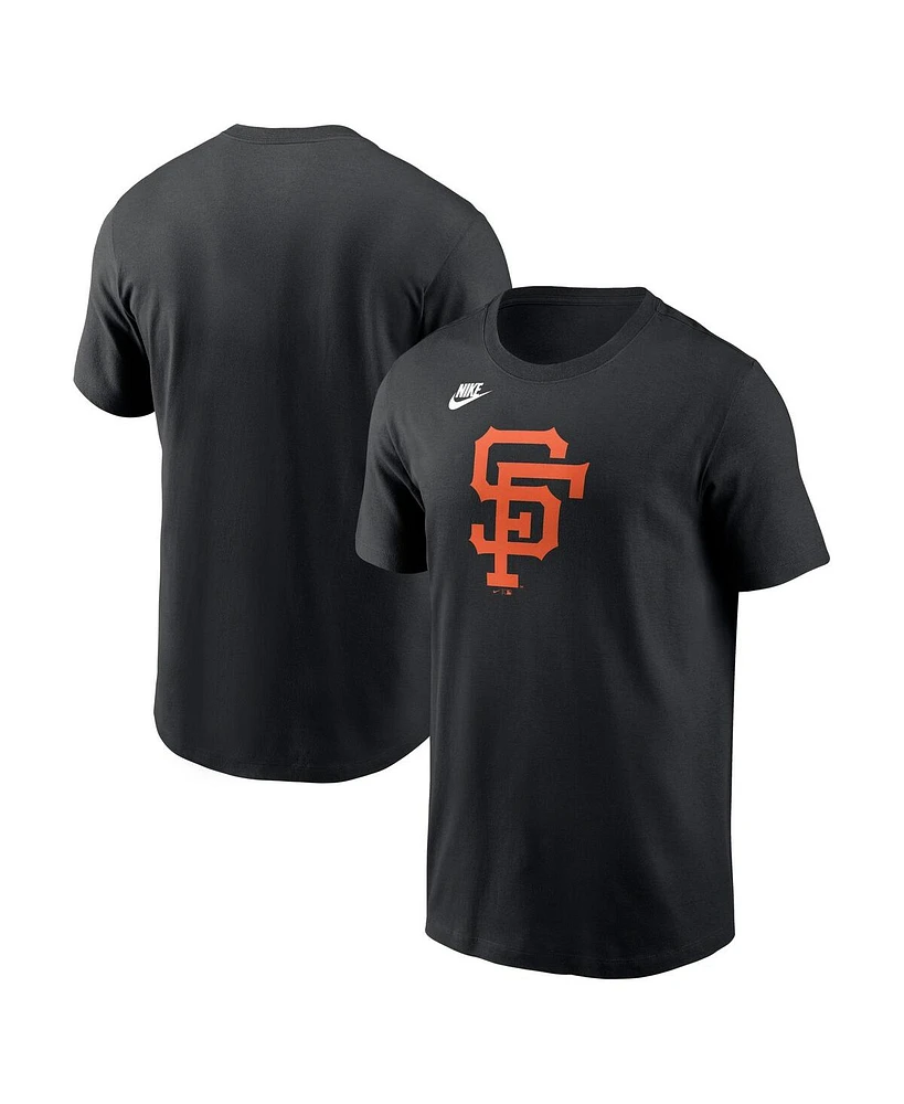 Nike Men's Black San Francisco Giants Cooperstown Collection Team Logo T-Shirt