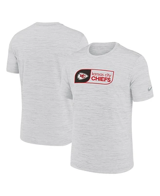 Nike Men's White Kansas City Chiefs Big Tall Velocity Jock Tag Performance T-Shirt