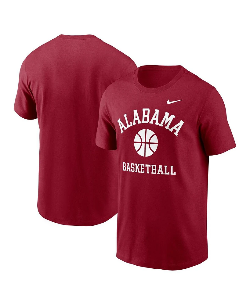 Nike Men's Crimson Alabama Tide Basketball Icon T-Shirt