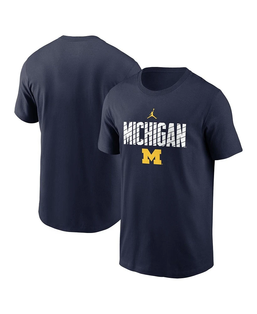 Jordan Men's Navy Michigan Wolverines Campus Endzone T-Shirt