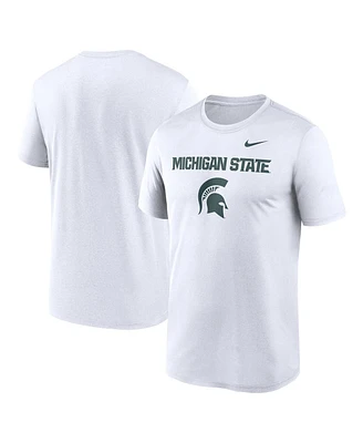 Nike Men's White Michigan State Spartans Lockup Legend Performance T-Shirt