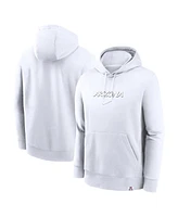 Nike Men's White Arizona Wildcats Statement Wordmark Lockup Pullover Hoodie