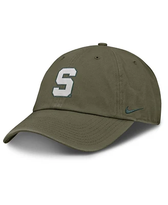 Nike Men's Olive Michigan State Spartans 2024 Military Appreciation Club Adjustable Hat