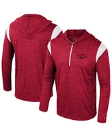 Colosseum Men's Cardinal Arkansas Razorbacks Dozer Half-Zip Windshirt