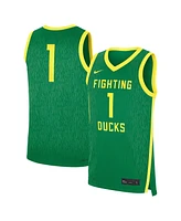 Nike Men's Green Oregon Ducks Road Replica Basketball Jersey