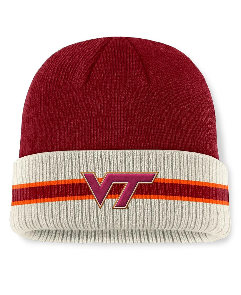 Top of the World Men's Maroon Virginia Tech Hokies Silas Cuffed Knit Hat