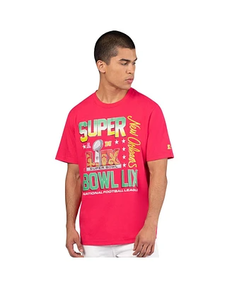 Starter Men's Red Super Bowl Lix Sunday T-Shirt