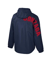 Colosseum Men's Navy Gonzaga Bulldogs Reloaded Anorak Half-Zip Jacket