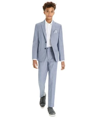 Michael Kors Big Boys Chambray Classic Fit Stretch Suit Jacket Dress Pants