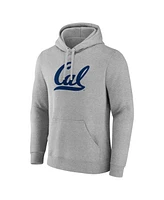 Fanatics Men's Heather Gray Cal Bears Primary Logo Pullover Hoodie