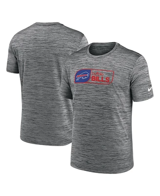 Nike Men's Charcoal Buffalo Bills Big Tall Velocity Jock Tag Performance T-Shirt