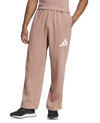 adidas Men's Loose-Fit Wide-Leg French Terry Pants