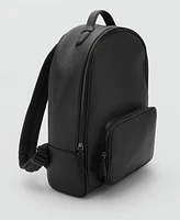 Mango Men's Faux-Leather Backpack