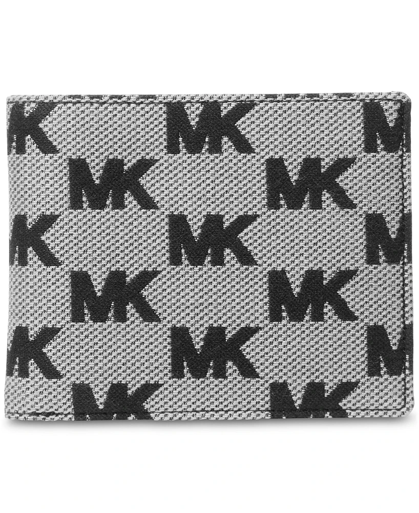 Michael Kors Men's Malone Slim Leather Mk Logo Wallet