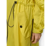 Dkny Women's Coated Satin Anorak Jacket