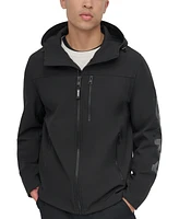 Dkny Men's Zip-Front Hooded Logo Jacket