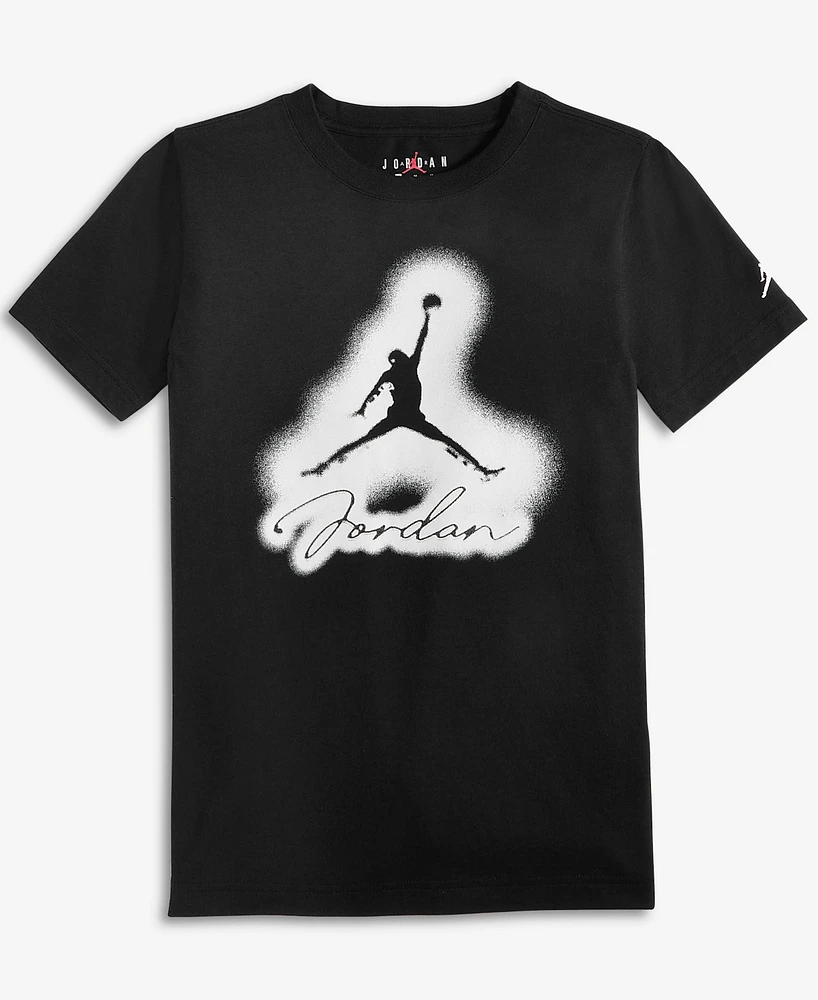 Jordan Big Boys Mvp Airbrushed Graphic Cotton T-Shirt