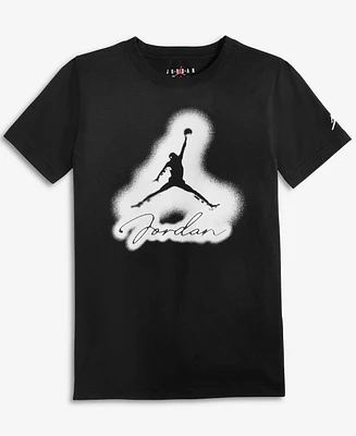 Jordan Big Boys Mvp Airbrushed Graphic Cotton T-Shirt