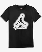 Jordan Big Boys Mvp Airbrushed Graphic Cotton T-Shirt