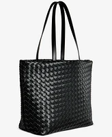 On 34th Extra-Large Woven Tote, Exclusively at Macy's