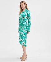 I.n.c. International Concepts Women's Floral-Print Wrap Dress, Exclusively at Macy's