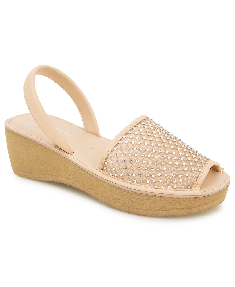 Kenneth Cole Reaction Women's Fine Glass Mesh Wedge Sandals