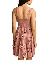 Lucky Brand Women's Tiered Corset Mini Dress