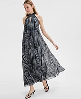 I.n.c. International Concepts Women's Printed Halter-Neck Maxi Dress, Exclusively at Macy's