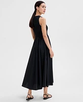 I.n.c. International Concepts Women's Cotton Sleeveless Smocked Maxi Dress, Exclusively for Macy's