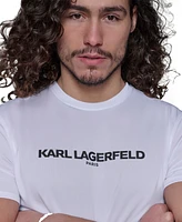 Karl Lagerfeld Paris Men's Regular-Fit Logo Graphic Rash Guard
