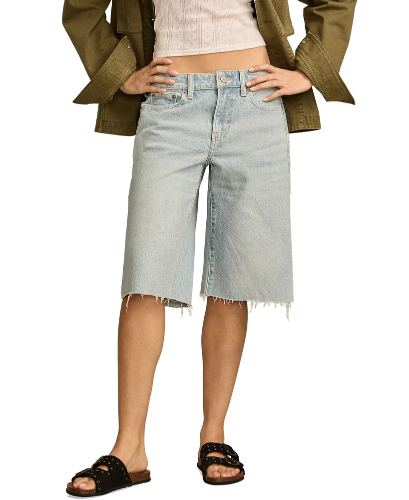 Lucky Brand Women's Boyfriend Cut-Off Bermuda Shorts