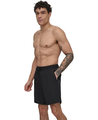 Dkny Men's Core Valley Stretch Performance 7" Volley Shorts