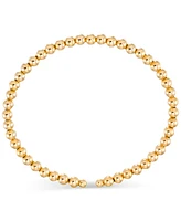 Beaded Flex Bangle Bracelet in 10k Yellow Gold